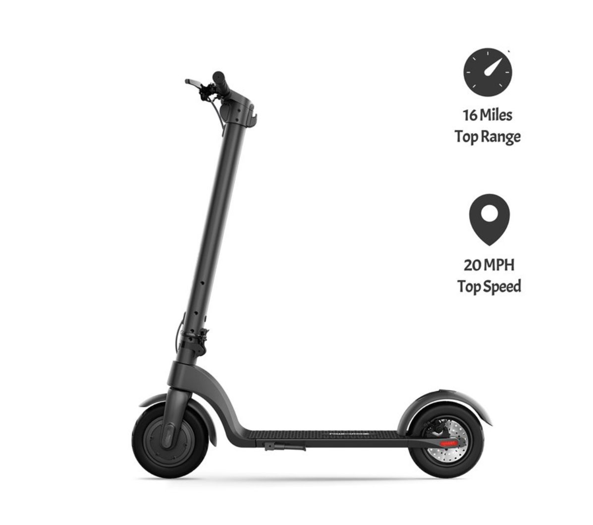 Jetson Knight Electric Scooter-Weight Limit 220 Lb, Ages 12+-Black-8.5” Wheel- Easy Folding Mechanism, LCD Display, Three Speed Modes-15.5 MPH- 15.5 Mi Range-3 Hr Charge Time