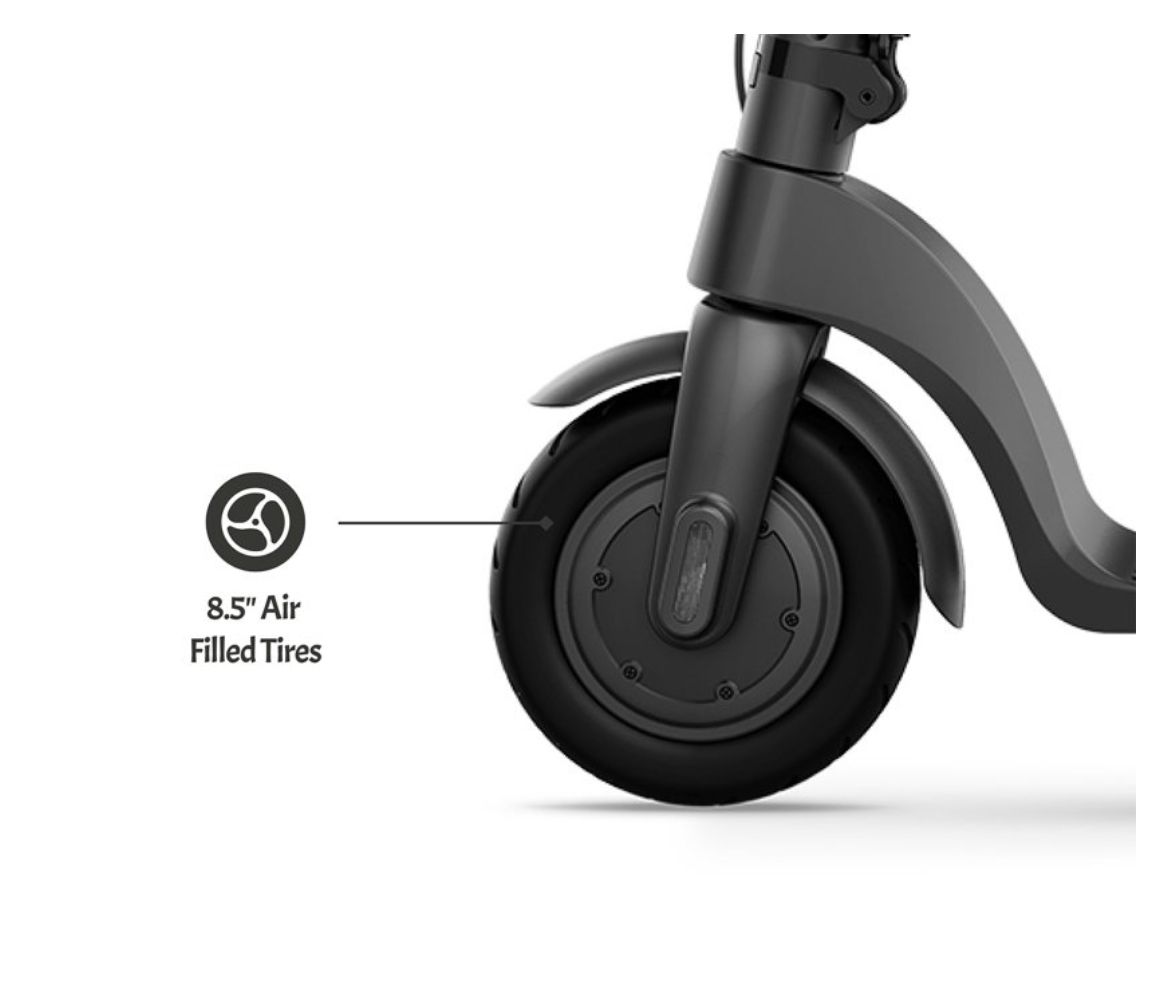 Jetson Knight Electric Scooter-Weight Limit 220 Lb, Ages 12+-Black-8.5” Wheel- Easy Folding Mechanism, LCD Display, Three Speed Modes-15.5 MPH- 15.5 Mi Range-3 Hr Charge Time
