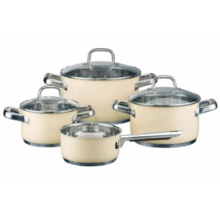 ELO Topset Pot Set Of 4 Vanilla, Cool Grey, Limone