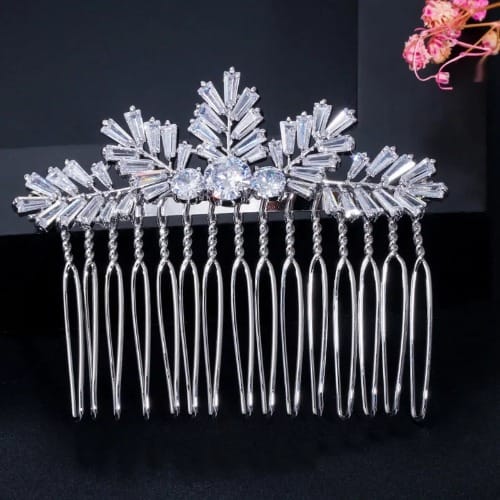 Luxury Leaf Shape Bridal Comb