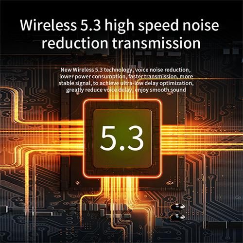Bone conduction earphones wireless earphones Bluetooth 5.3 ear clip design touch control LED earbuds sports earphones