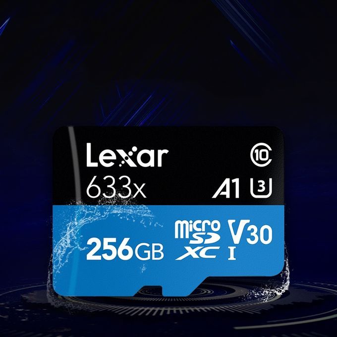 Lexar 633x 256GB High-speed Mobile Phone Camera Memory TF Card Switch Expansion Driving Recorder Dedicated Storage Flash Memory Card