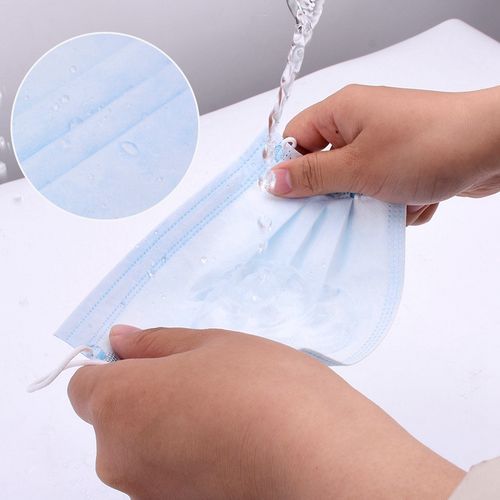 50pcs Non Woven Disposable Face Masks 3 Layers