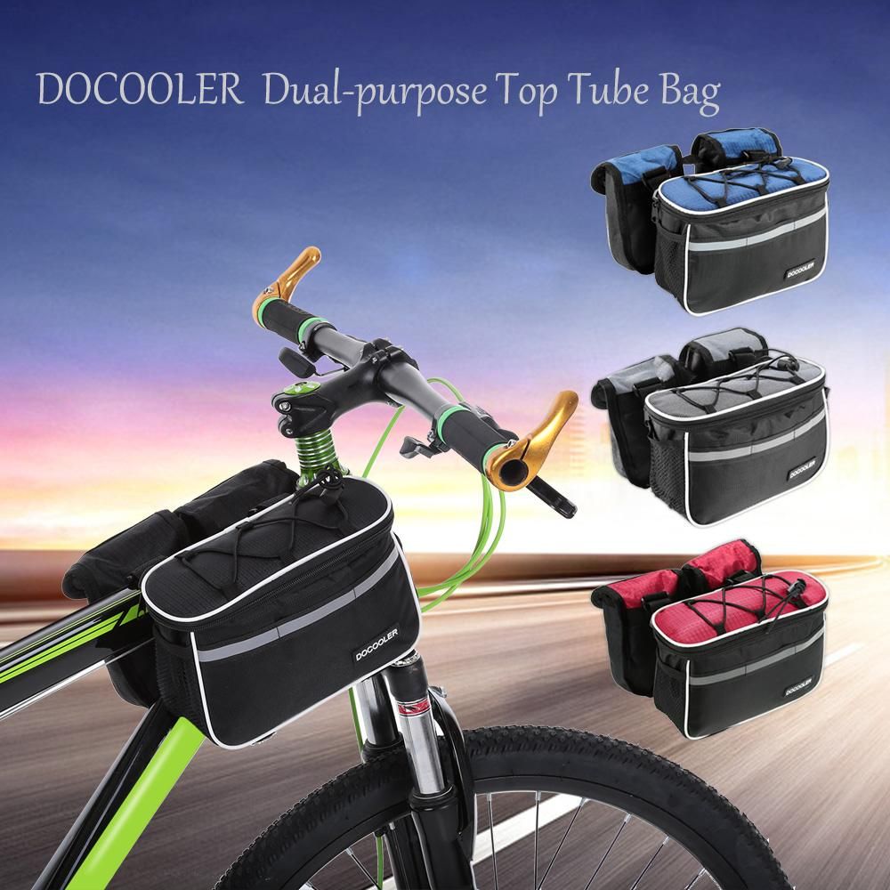 Docooler Detachable Bike Bicycle Cycle Front Frame Bag Front Tube Bag Pouch Pack Cross-body Bag