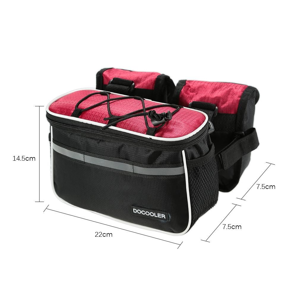 Docooler Detachable Bike Bicycle Cycle Front Frame Bag Front Tube Bag Pouch Pack Cross-body Bag