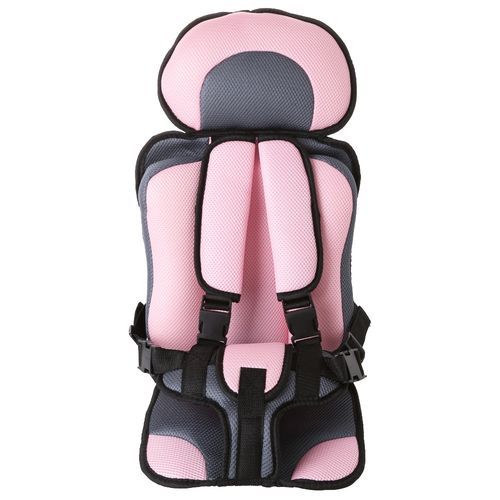 Comfortable Baby Safety Car Strap On Seat Belt.- Pink And Black
