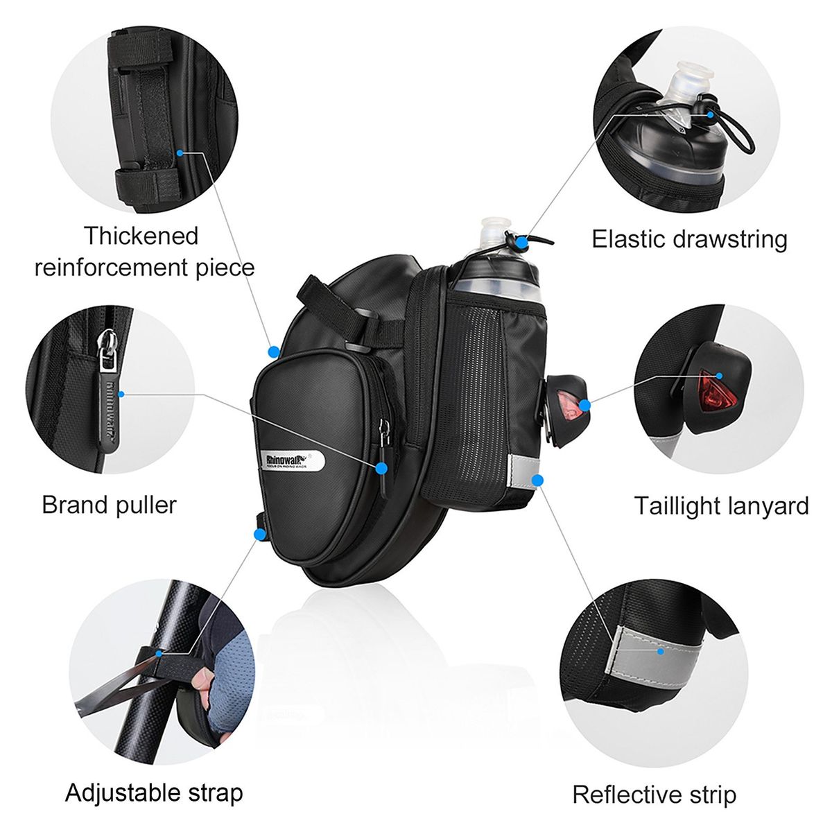 Bicycle Seat Pack Bag Bike Cycling Wedge Pack Waterproof