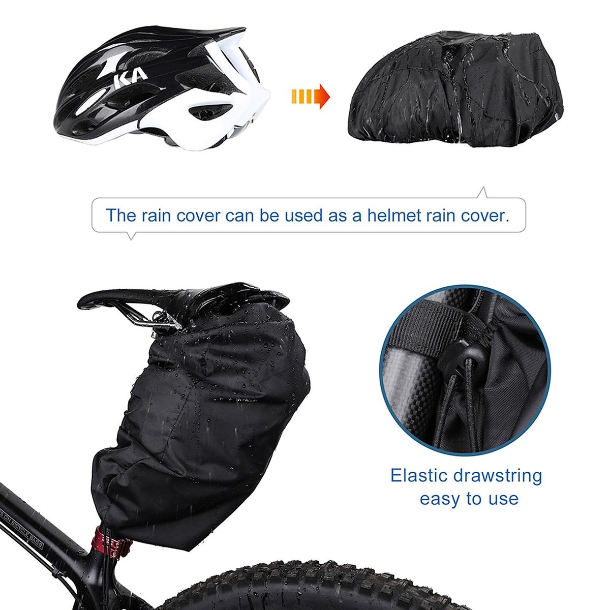 Bicycle Seat Pack Bag Bike Cycling Wedge Pack Waterproof
