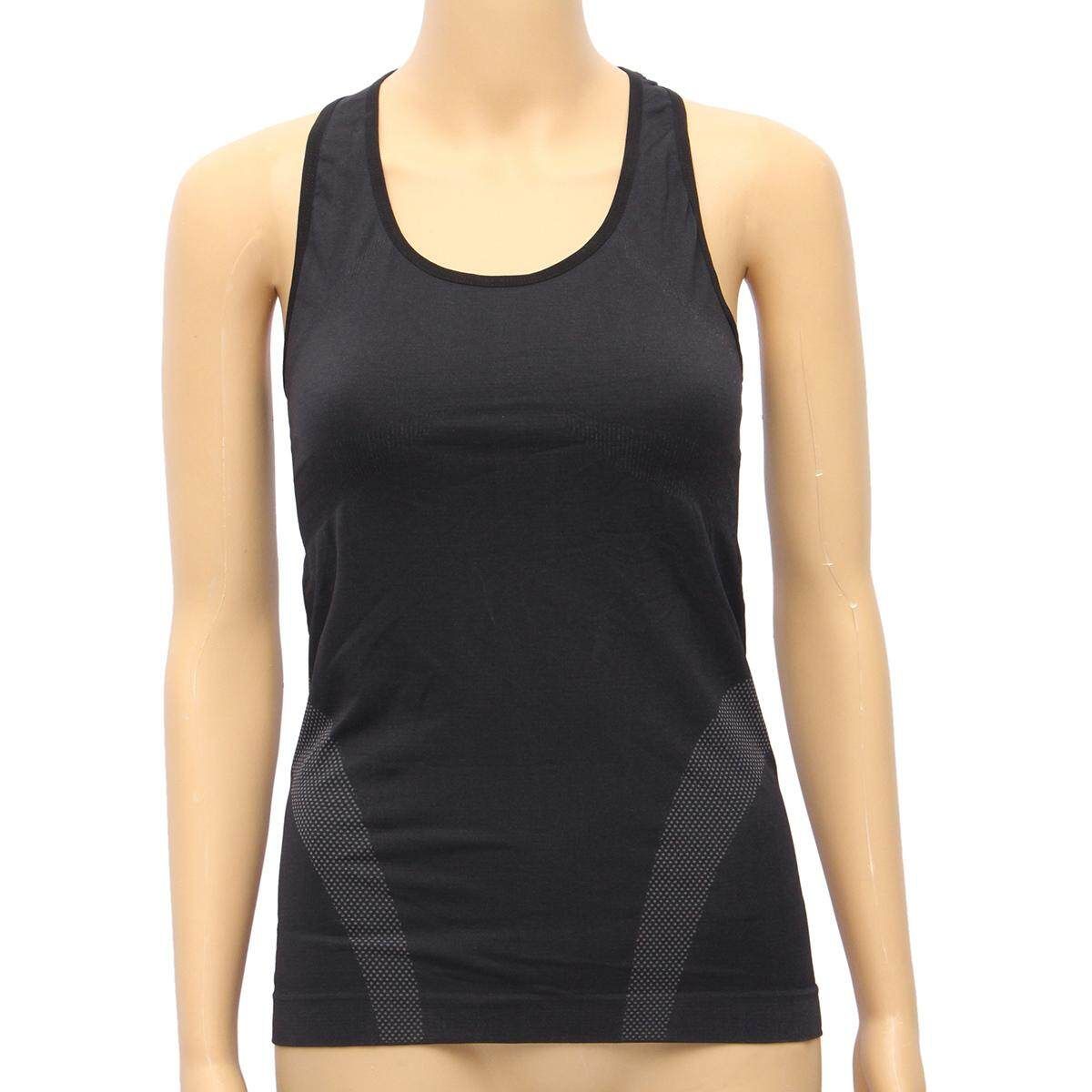Women Gym Sports Shirt Sleeveless Top Singlet Ladies Fitness Yoga Running L L