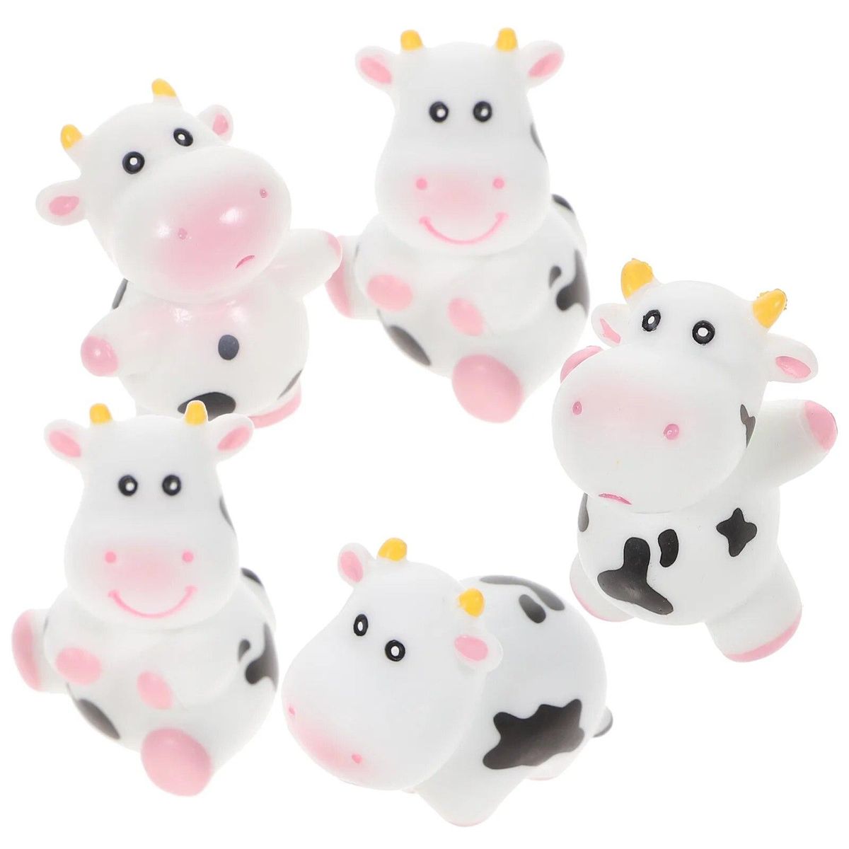 5 Pcs Toys Cowhide Educational Bathtub Shower Plaything Puzzle Squeeze Sound Funny Baby Bathing Squeaky Water