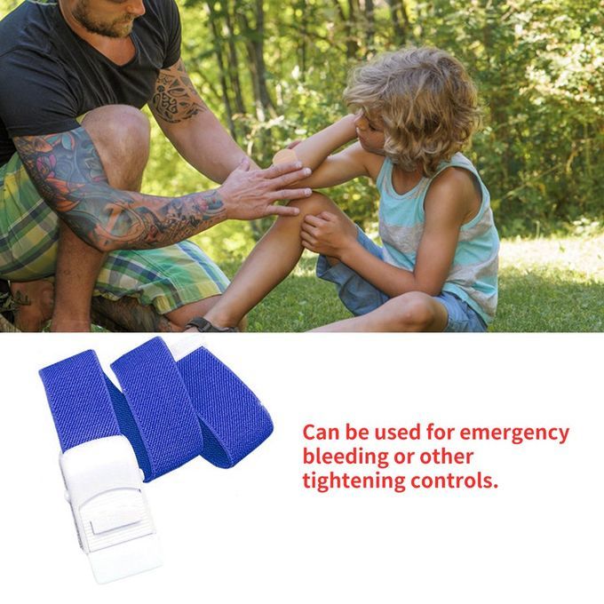 MT ABS Snap Tourniquet Medical Emergency Buckle Band Outdoor First Aid Accessory-blue