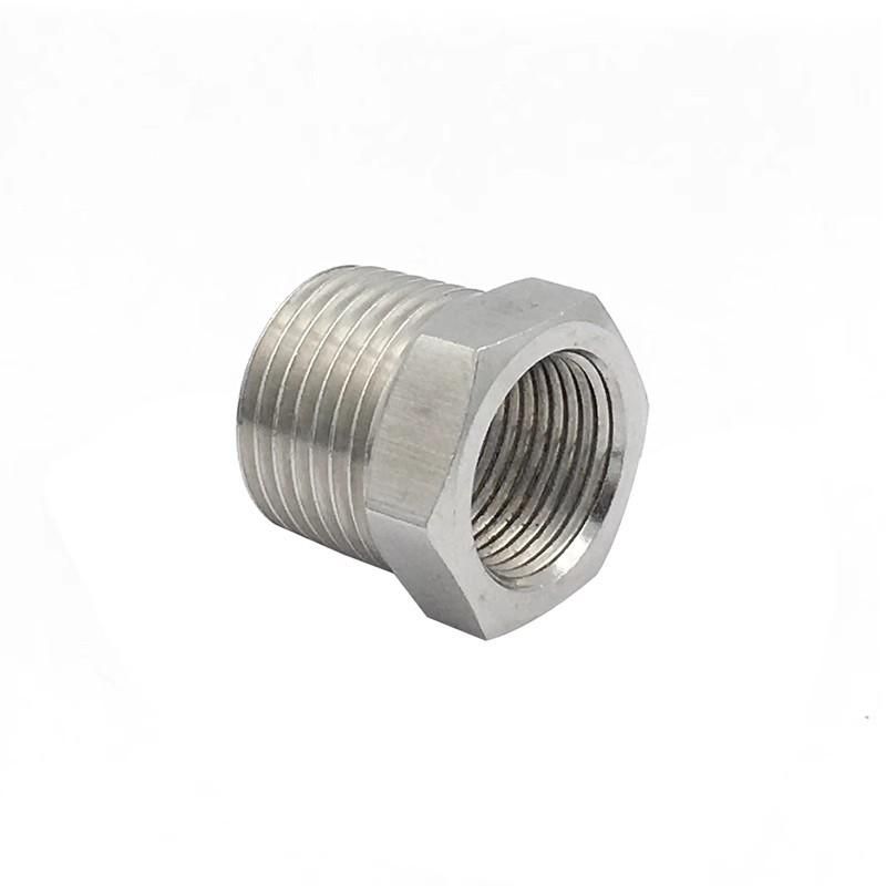 Spot Supply 304 Stainless Steel Bushing Internal and External Thread Adapter High Pressure Thickened CNC Core Reducing Internal and External Thread 2