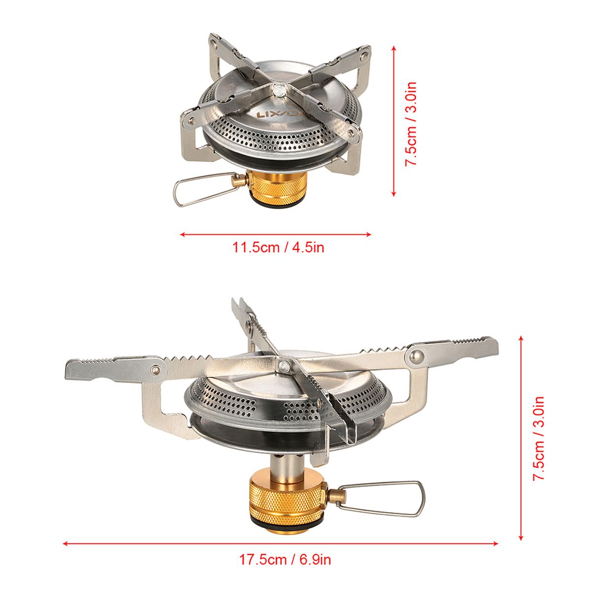 Ultralight Portable Outdoor Camping Stove With Adapter