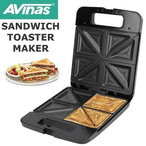 4 Portion Non-Stick Electric Sandwich And Panini Maker