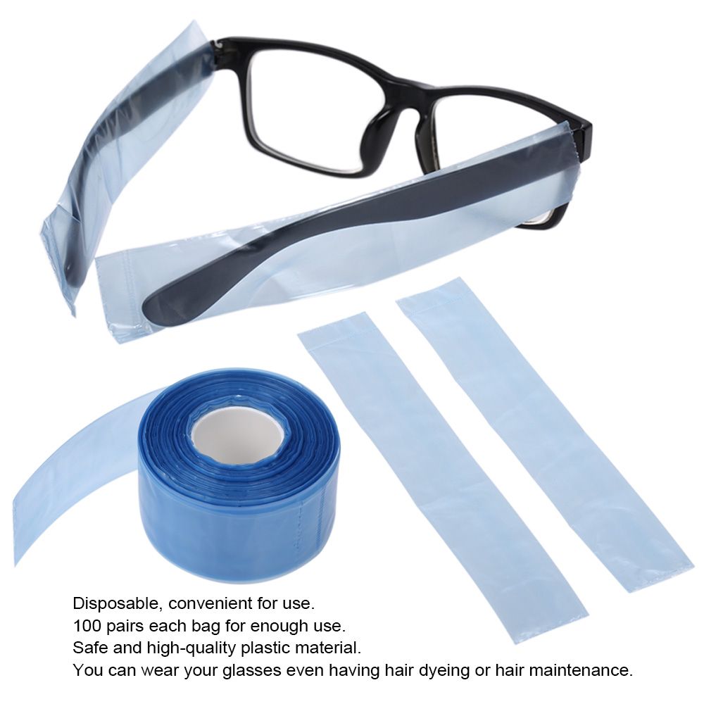200pcs/box Plastic Disposable Covers For Glasses Legs