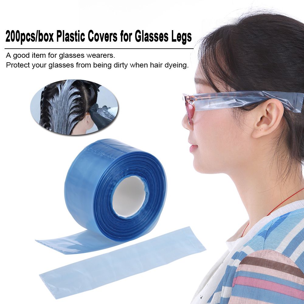 200pcs/box Plastic Disposable Covers For Glasses Legs