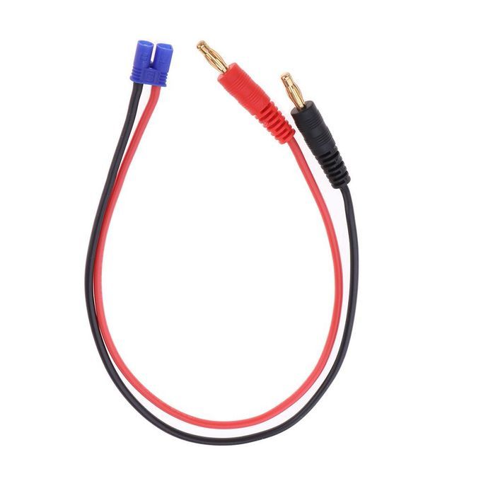 35cm RC Battery Charge Cable Wire 4.0mm Banana Plug Connector To Male