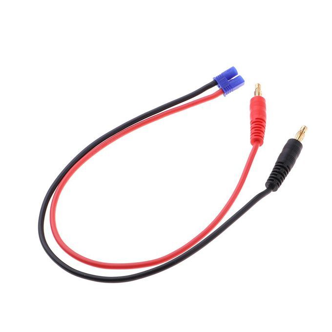 35cm RC Battery Charge Cable Wire 4.0mm Banana Plug Connector To Male