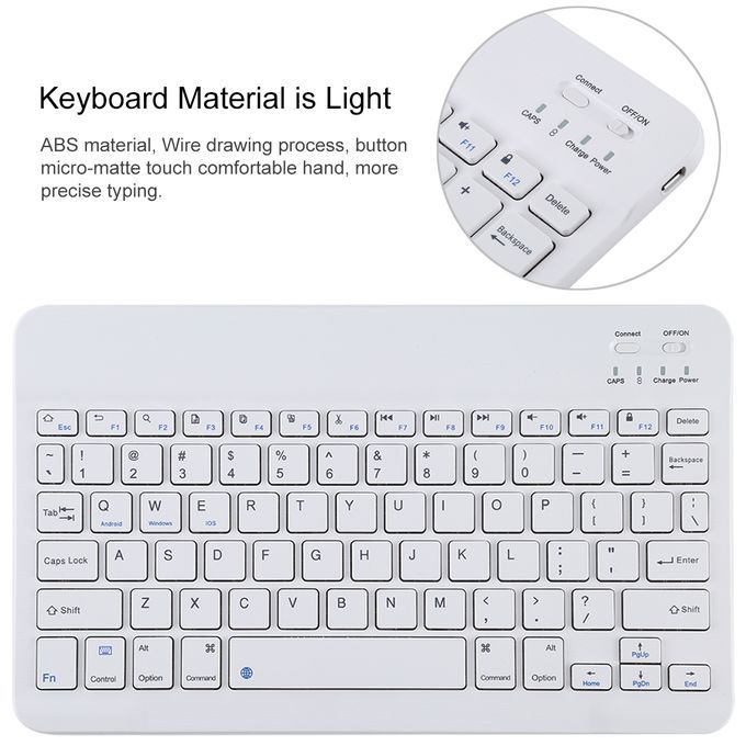 TG11B Detachable Bluetooth White Keyboard + Microfiber Leather Protective Case For IPad Pro 11 Inch (2020), With Pen Slot & Holder (Dark Green)