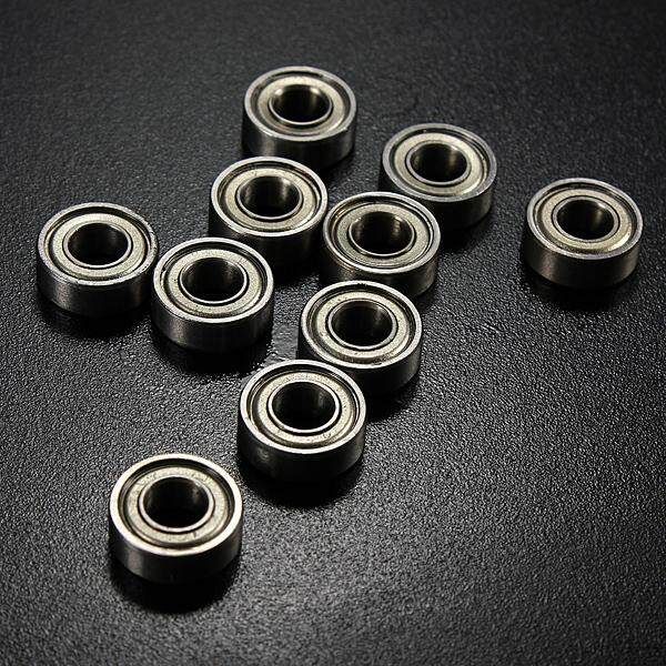 10Pcs 11x5x4mm Steel Metal Shielded Deep Groove Ball Bearing Roller MR115ZZ