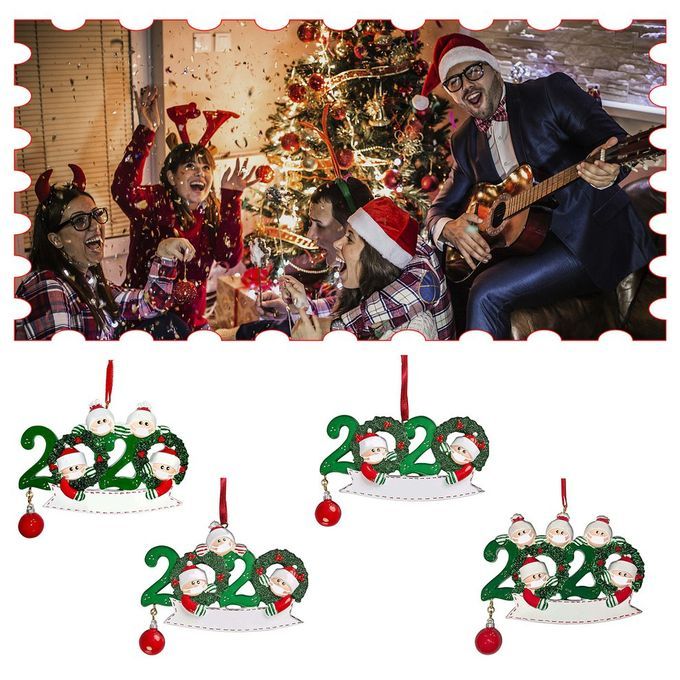 Hristmas De Orations Resin Santa  Laus Pendant  Hristmas Tree Pendant-multi Olor-2 People
