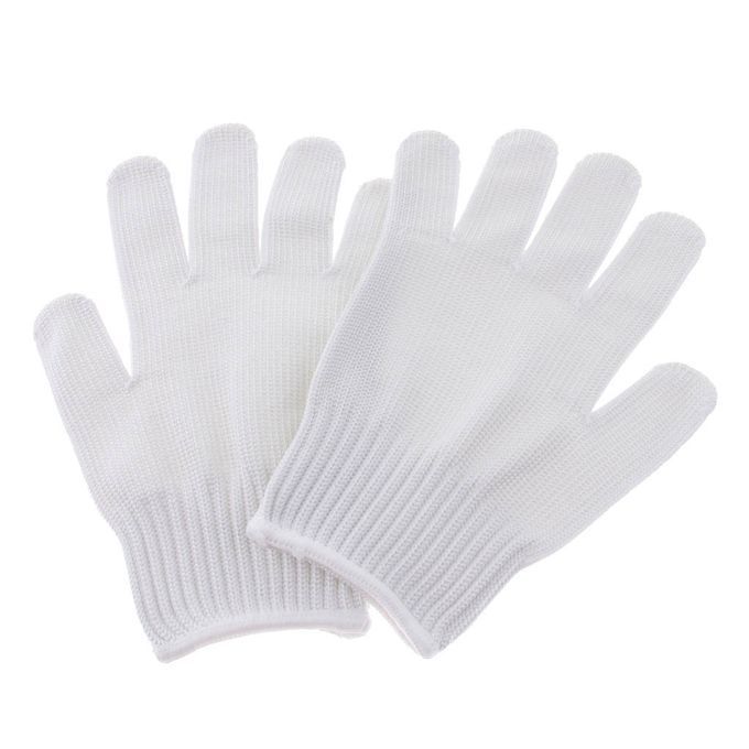 1 Pair Wear Resistant Anti-biting Foraging Bird Parrot Glove White