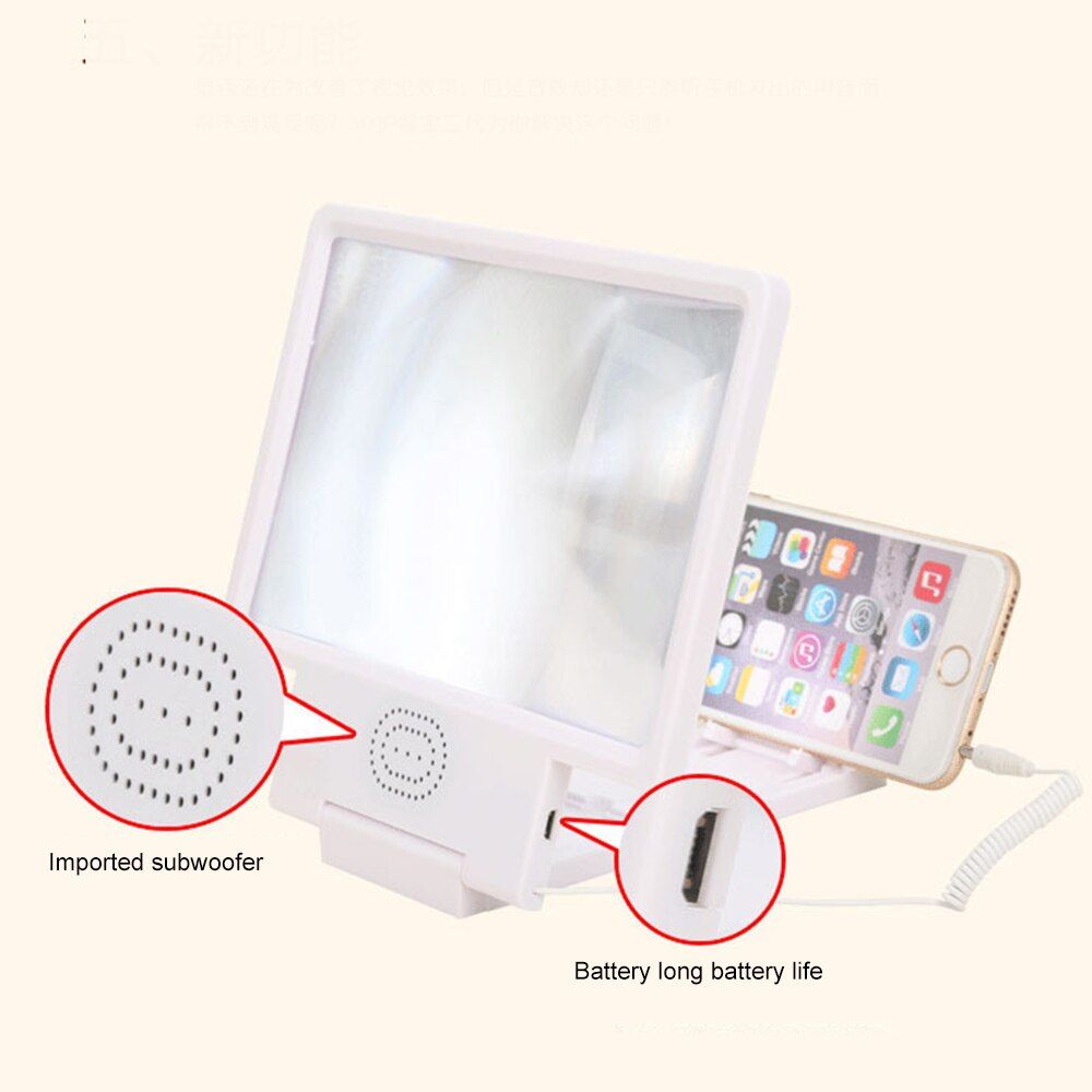 1pc Phone Screen Magnifier Cellphone Projector Movie Video Stand