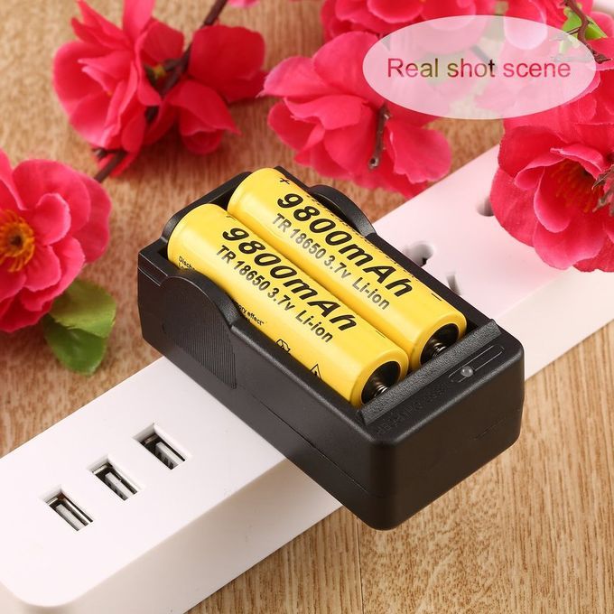 US Plug 186  Li-ion Battery  Harger Travel Wall Home  Harger 110-240V-Black-US