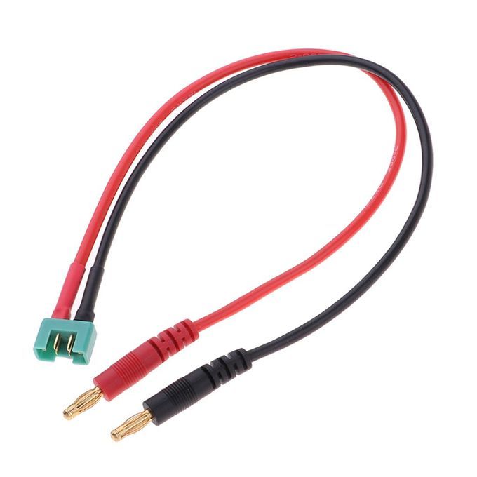 B6 B6AC Battery Adapter Cable 4mm Banana Bullet Connector To Male MPX