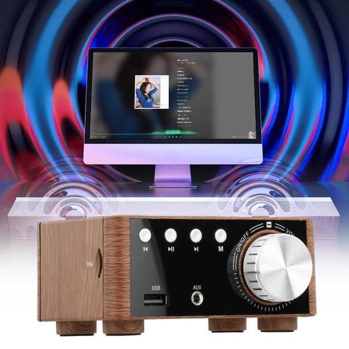 Digital 100W Bluetooth 5.0 Power Amplifier Hi-Fi Stereo 2.0 Channel TF