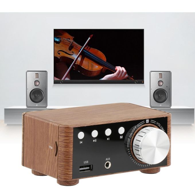 Digital 100W Bluetooth 5.0 Power Amplifier Hi-Fi Stereo 2.0 Channel TF