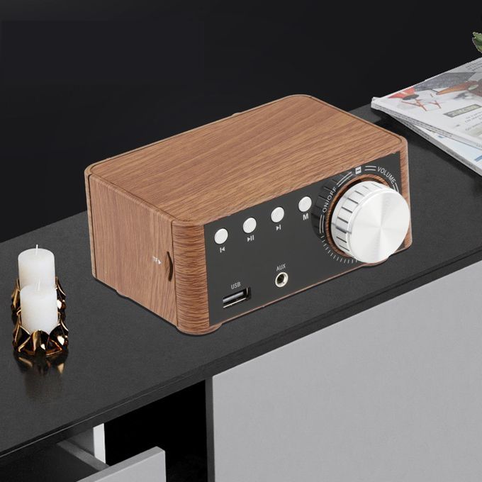 Digital 100W Bluetooth 5.0 Power Amplifier Hi-Fi Stereo 2.0 Channel TF