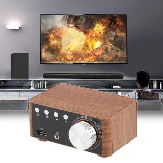 Digital 100W Bluetooth 5.0 Power Amplifier Hi-Fi Stereo 2.0 Channel TF