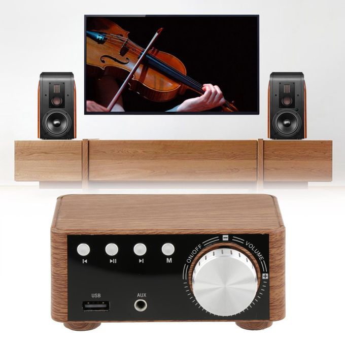 Digital 100W Bluetooth 5.0 Power Amplifier Hi-Fi Stereo 2.0 Channel TF