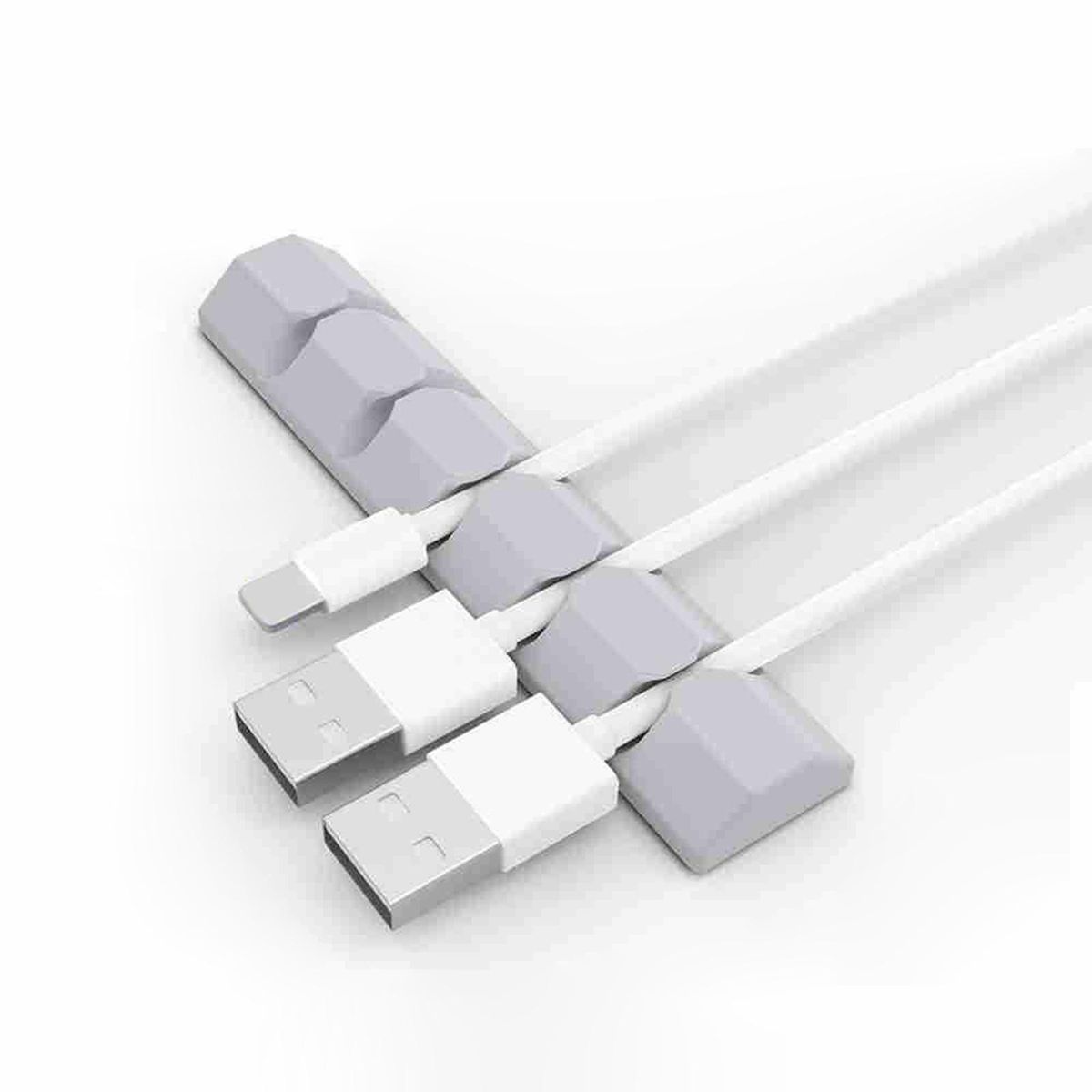 Cable Clips Cable Organizer Data Cable Storage USB Gray