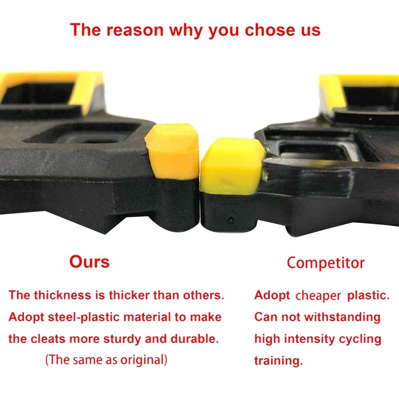 New-road Bike Cleats 6 Degree Float Self-locking C