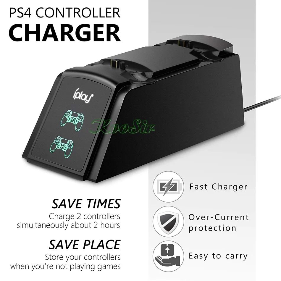 PS4 Controller Charger DualSense Charging Dock Station PS4 Dual USB Handle Fast 5V