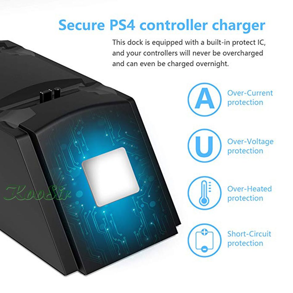 PS4 Controller Charger DualSense Charging Dock Station PS4 Dual USB Handle Fast 5V