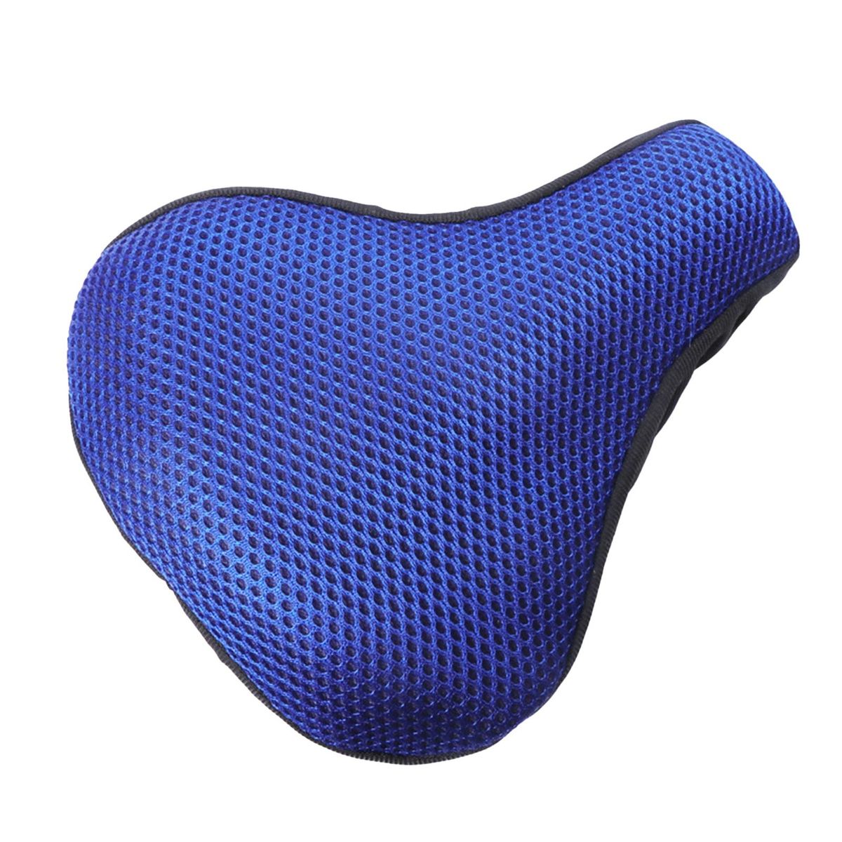 Breathable 3d Honeycomb Mesh Bike Seat Cover Ergonomic for Universal Dark Blue