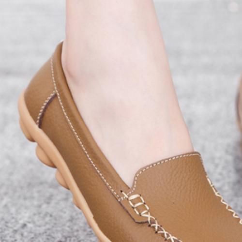 Women's Leather Shoes Are Soft And Okobiliable Flat Office Shoes