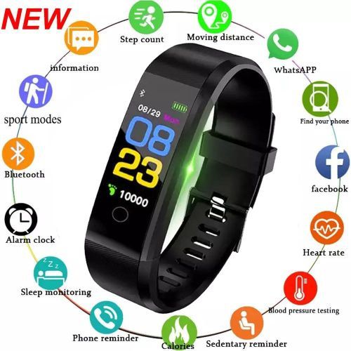 Sports Smart Watch Heart Rate Blood Pressure Bracelet
