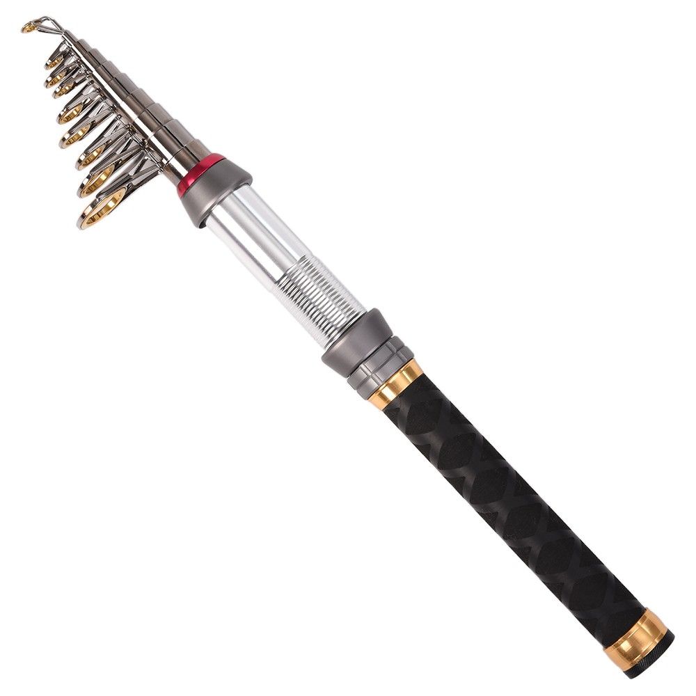 Carbon Fiber Telescopic Fishing Rod 1.3-2.4m Sea Rods Travel
