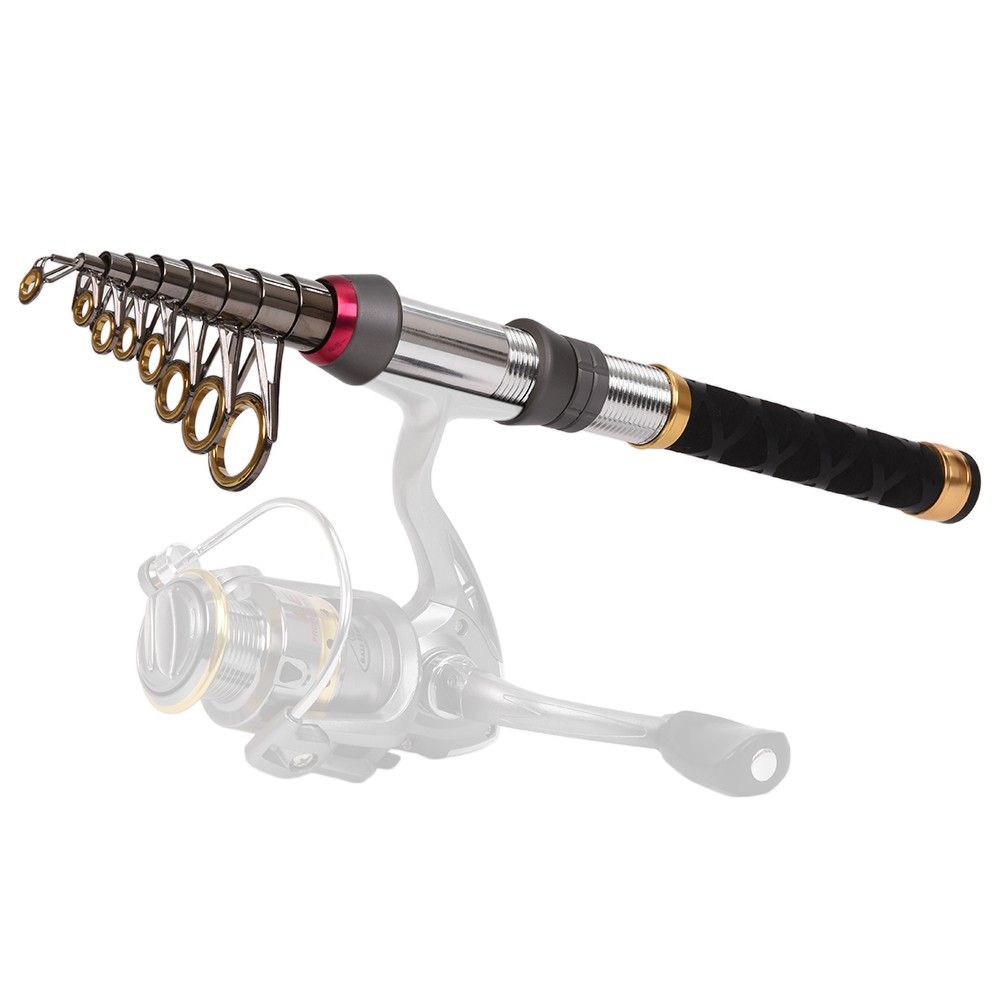 Carbon Fiber Telescopic Fishing Rod 1.3-2.4m Sea Rods Travel
