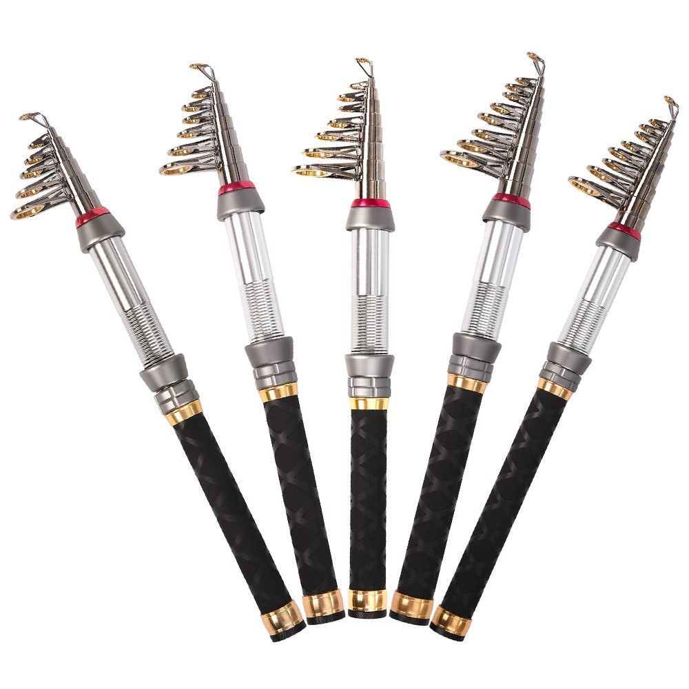 Carbon Fiber Telescopic Fishing Rod 1.3-2.4m Sea Rods Travel
