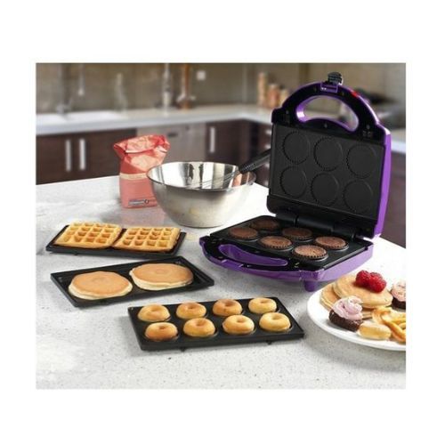 4-in-1 Cake Shop--Doughnut/Cupcake/Waffle/Pie Maker