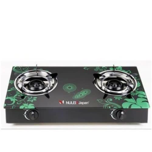 Nulek Thick Glass Double Burner Gas Cooker