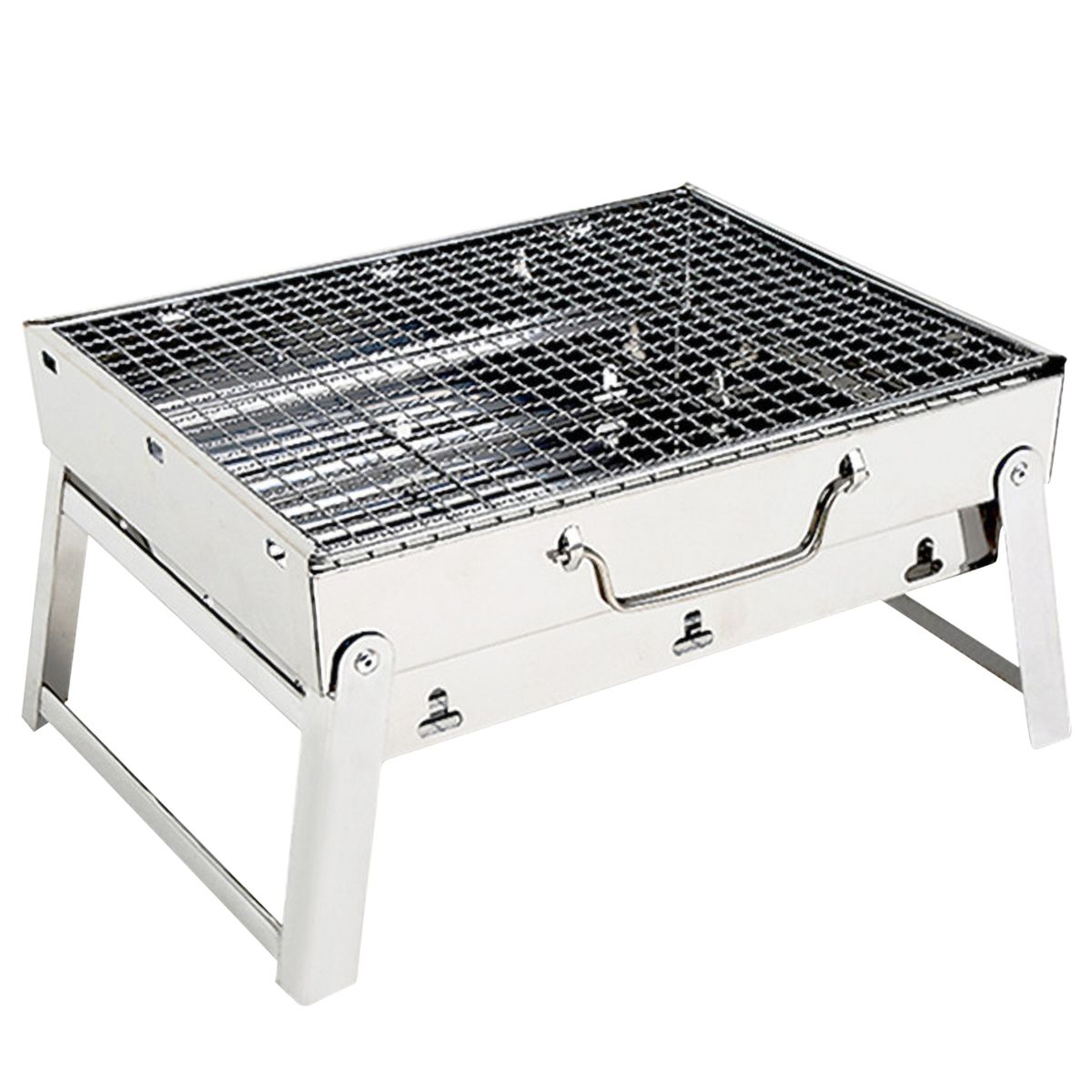 Portable Camping Grill Stainless Steel BBQ Folding Campfire