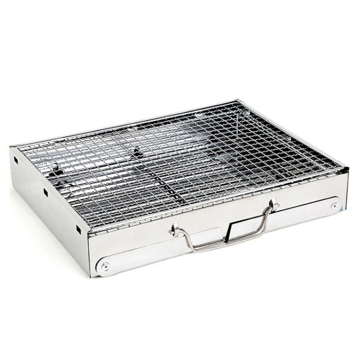 Portable Camping Grill Stainless Steel BBQ Folding Campfire