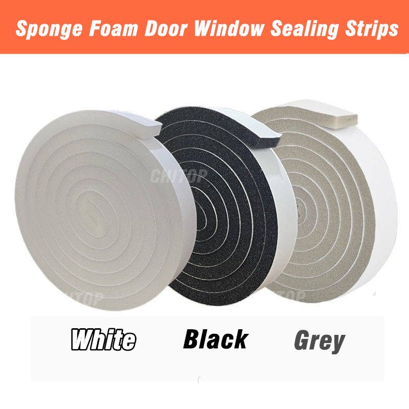 2 Rolls Door Window Sealing Strip Self-Adhesive Weather