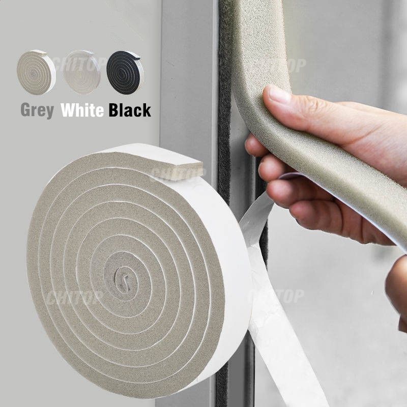 2 Rolls Door Window Sealing Strip Self-Adhesive Weather